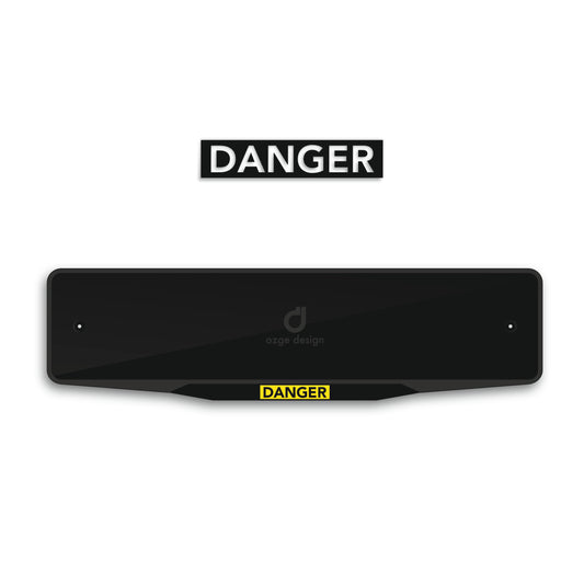 'DANGER' Special Design Plate Frame