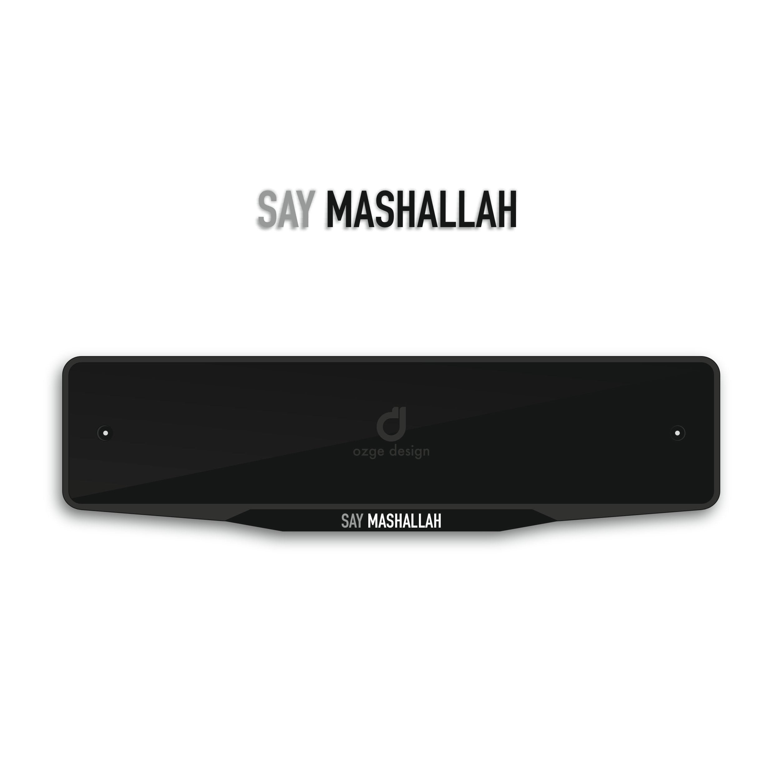 'SAY MASHALLAH' Special Design Plate Frame